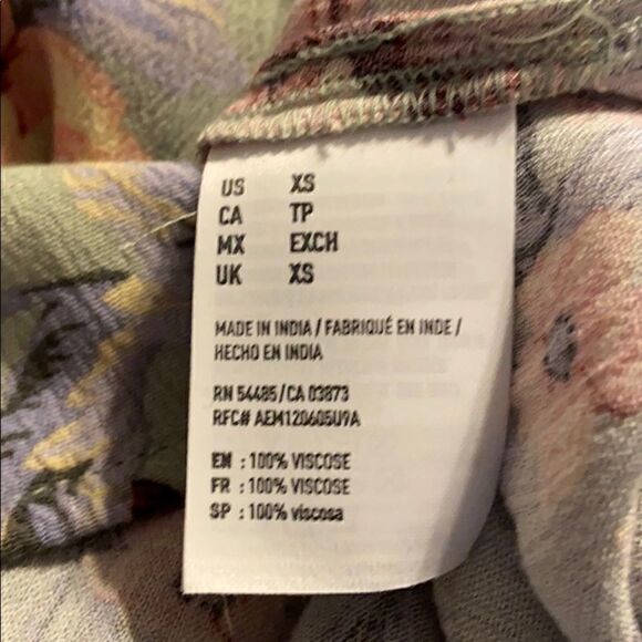 NEW American Eagle Green Floral Mini Skirt XS - Picture 4 of 4